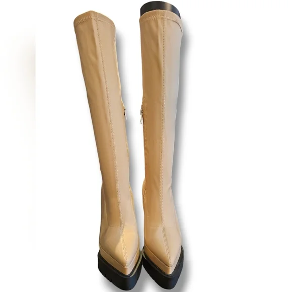 Knee-high platform boots - Picture 5 of 7